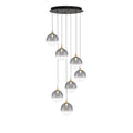 Eurofase 48928-021 Gold Iissa, Chandelier, 7-light, 21'', Gold, Smoked Glass Image 1