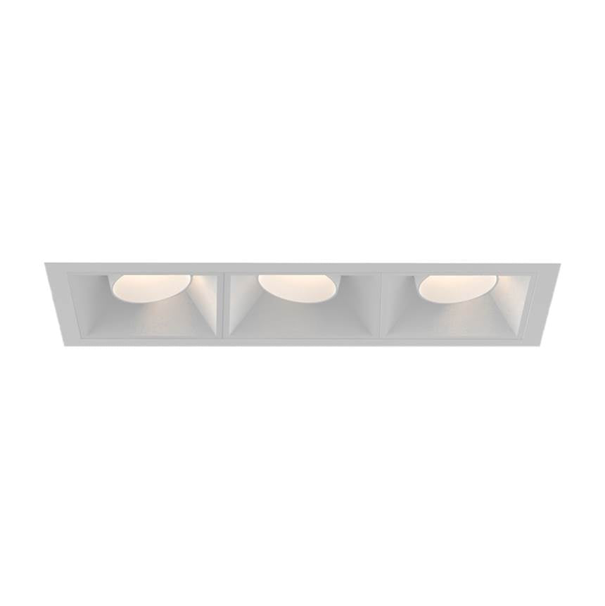 Eurofase Bravo 10w 3 Light White Trim Snoot Gimbal Wide 2700k Clear Lens