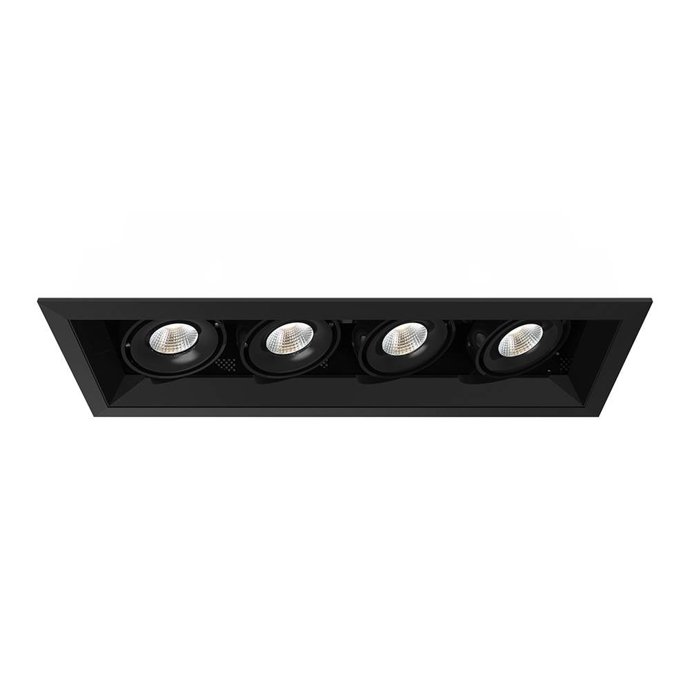 Eurofase  Multiple 15w 4 Lights Trim 20 Degree Gimbal 3000k Black/black