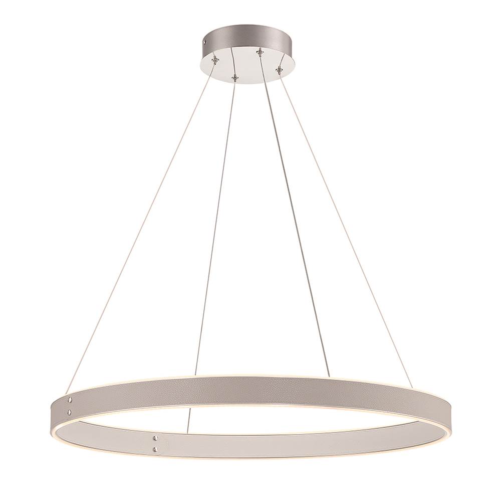 Eurofase Verdura, Pendant, 29'', Matte Grey, White Acrylic