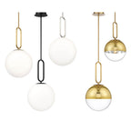 Eurofase 37231-039 Gold Prospect, Pendant, 10'', Gold, White Glass Image 3