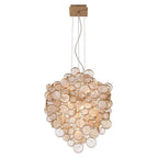 Eurofase 34030-026 Gold Trento, Chandelier, 7-light, 25'', Gold, Amber Glass Image 7