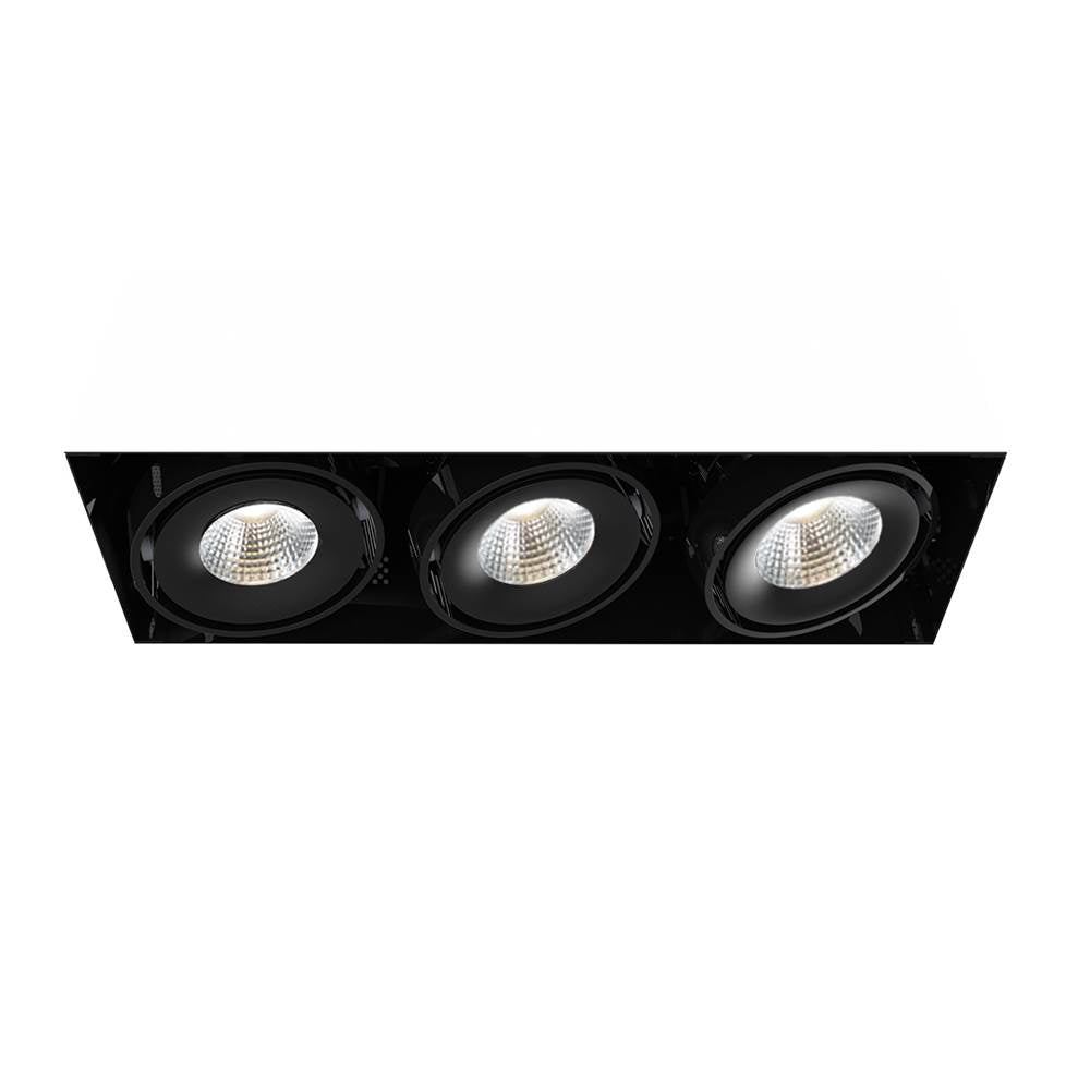 Eurofase  Multiple 15w 3 Lights Trimless 40 Degree Gimbal 3000k Black