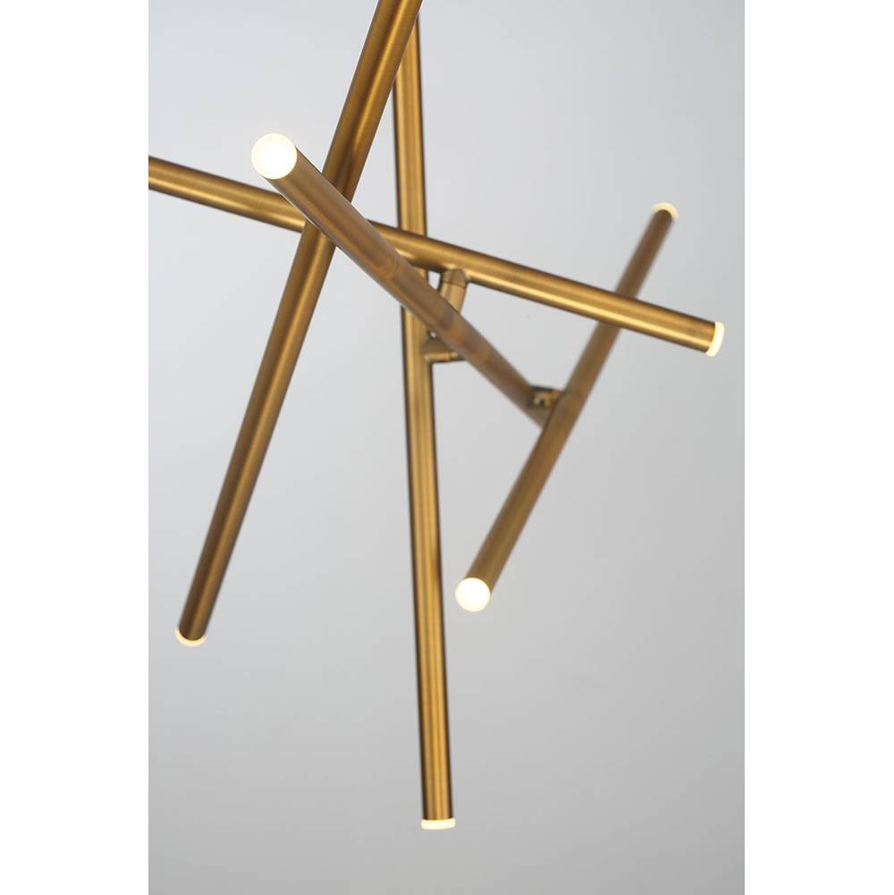 Eurofase 36251-032 Brushed Brass Crossroads, Chandelier , 18-light, 59'', Brushed Brass Image 2