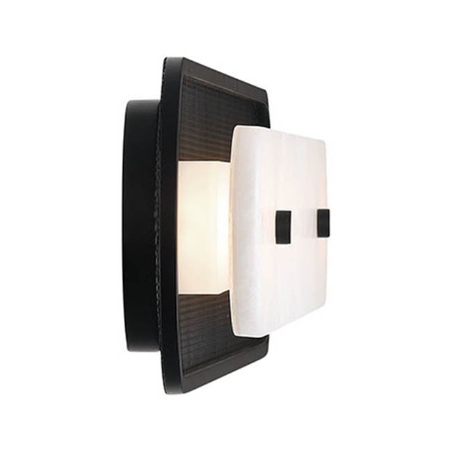 Eurofase 49445-022 Matte Black Tramore, Wall Sconce , 38'', Matte Black, Alabaster Image 2