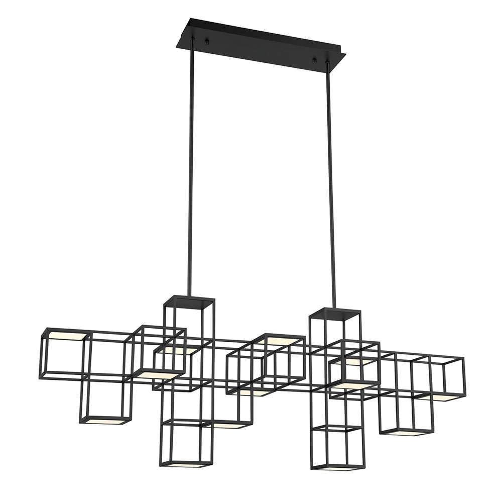 Eurofase Ferro, Chandelier , 13-light, 55'', Matte Black