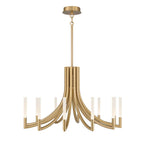 Eurofase 49011-012 Gold Olette, Chandelier, 12-light, 36'', Gold, Frosted Acrylic Image 4