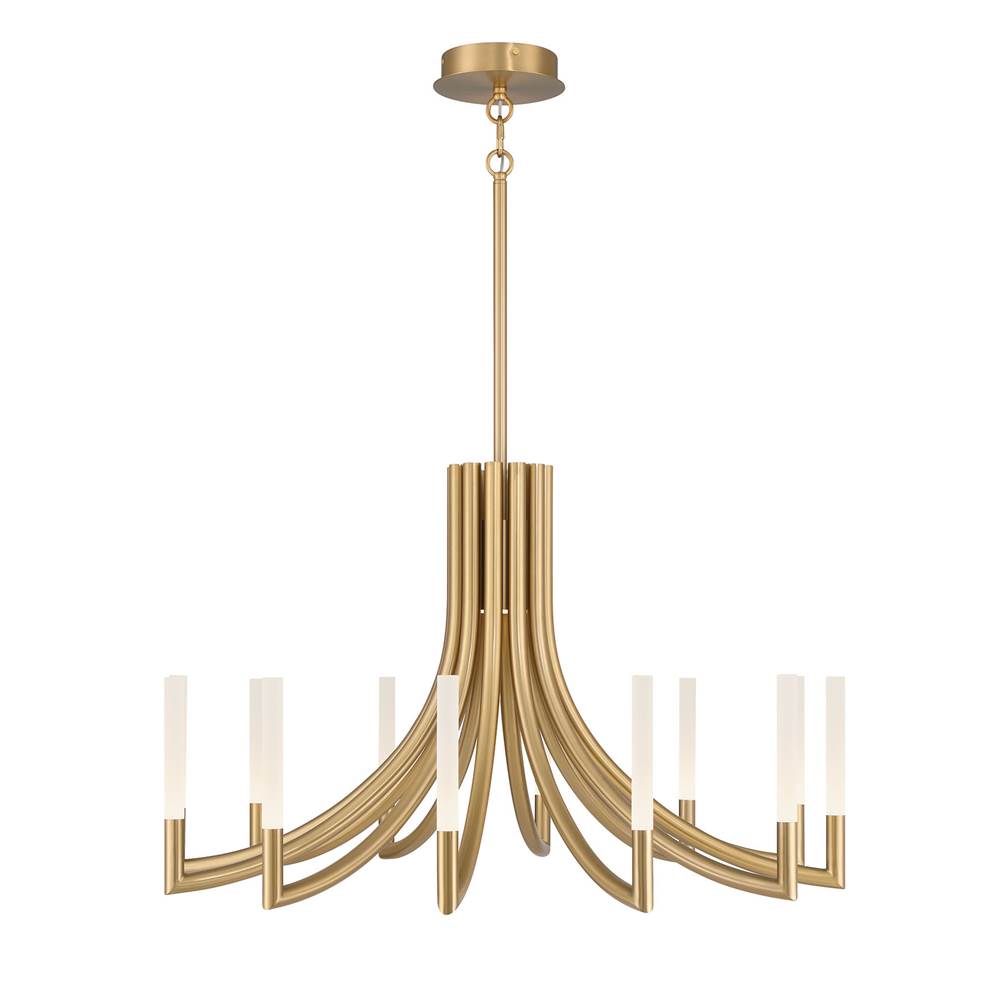 Eurofase 49011-012 Gold Olette, Chandelier, 12-light, 36'', Gold, Frosted Acrylic Image 4