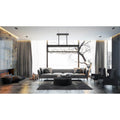 Eurofase 35642-023 Silver Black Mix Aerie, Chandelier , 8-light, 42'', Silver-black Mix Image 1