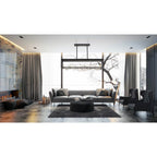 Eurofase 35642-023 Silver Black Mix Aerie, Chandelier , 8-light, 42'', Silver-black Mix Image 1