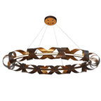 Eurofase 30079-014 Bronze Gold Mix Banderia, Chandelier, 44'', Bronze-gold Mix, Bronze Glass Image 2