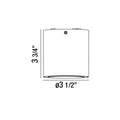 Eurofase 28287-048 Marine Grey Sky,outdr,led Flusmount,bk Image 1