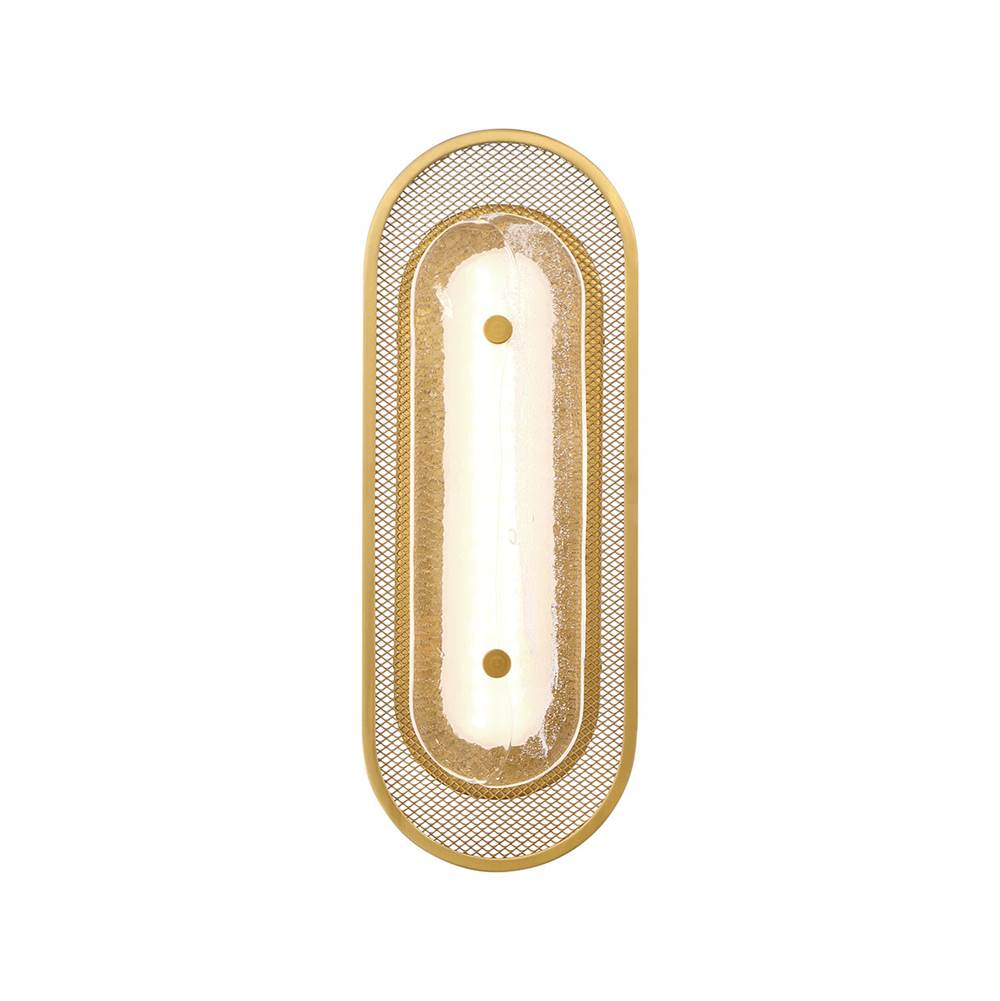 Eurofase 49170-016 Gold Tramore, Wall Sconce, 16'', Gold, Silver Glass Image 2