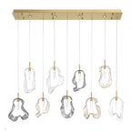 Eurofase 49239-010 Gold Norah, Chandelier, 9-light, 51'', Gold, Mixed Glass Image 7
