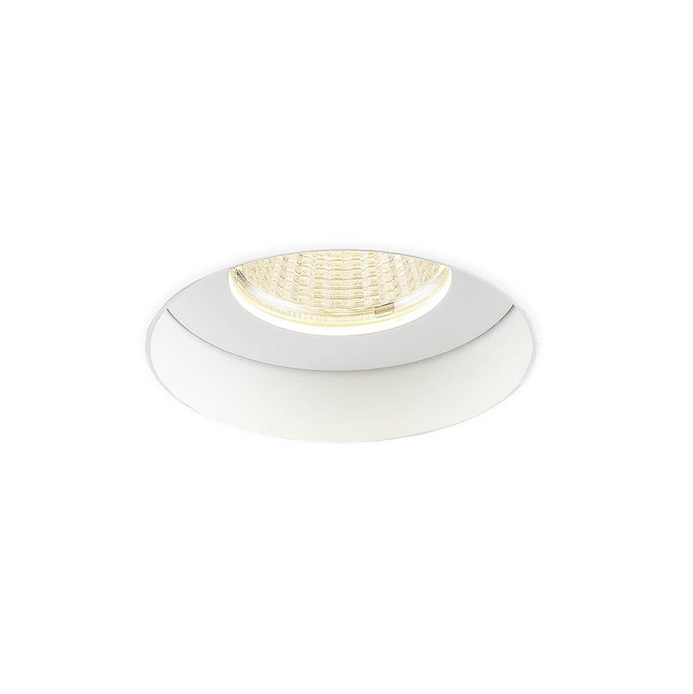 Eurofase 28715-30-016 White Amigo 15w 1 Light Round Trimless Downlight 3000k White Image 1