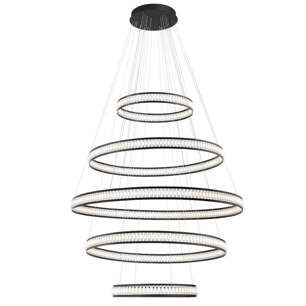Eurofase Forster, Chandelier , 5-light, 60'', Matte Black