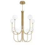 Eurofase 48925-013 Gold Iissa, Chandelier, 10-light, 40'', Gold, Clear Glass Image 4