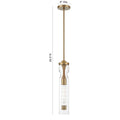Eurofase Mistero, Pendant, 21'', Gold, Clear Glass