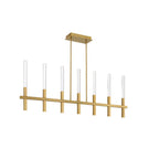 Eurofase Benicio, Chandelier, 7-light, 46'', Brushed Gold, Clear Glass