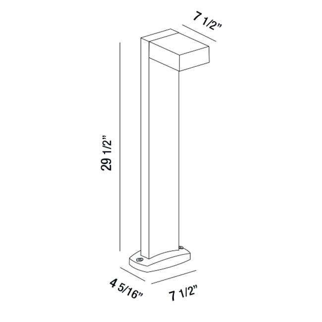Eurofase 31909-037 Marine Grey Fosfora,led Blrd,1x7w,30in,bk Image 4