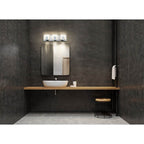 Eurofase 34143-018 Chrome Canmore, Vanity, 3lt, 20'', Chrome, Clear Glass Image 1