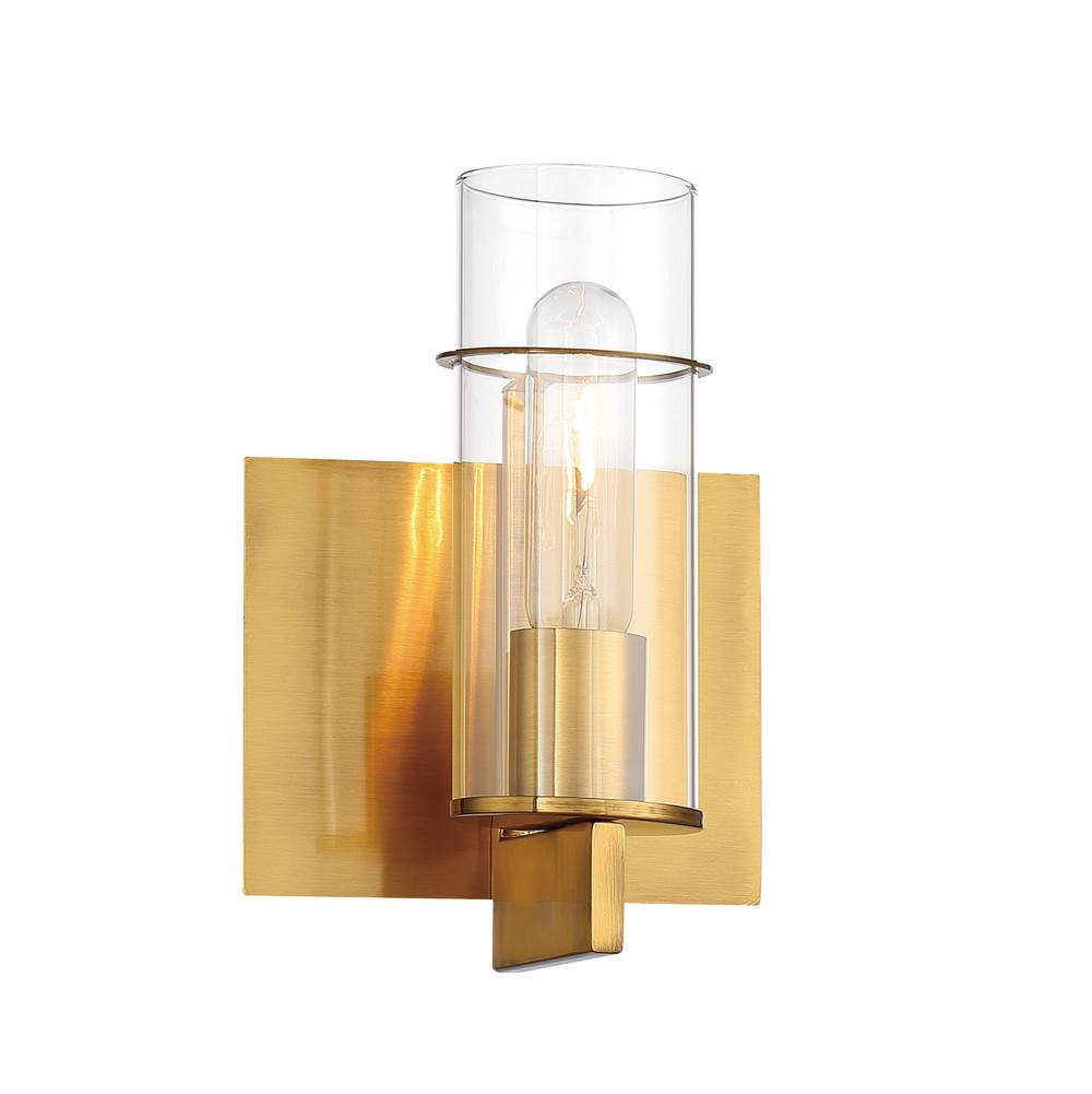 Eurofase 34133-043 Gold Pista, Wall Sconce, 9'', Gold, Clear Glass Image 3