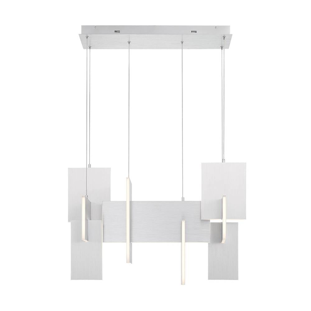 Eurofase 37345-036 Anodized Silver Coburg, Chandelier , 33'', Anodized Silver Image 7