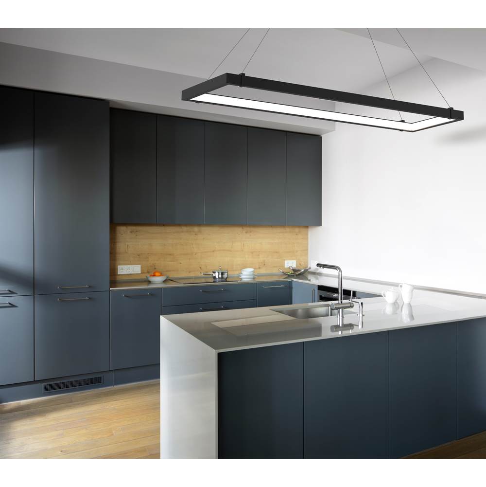 Eurofase 38138-010 Matte Black Mucci, Chandelier , 60'', Matte Black Image 3