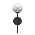 Eurofase 48912-020 Matte Black Iissa, Wall Sconce, 19'', Matte Black, Smoked Glass Image 1