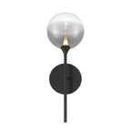 Eurofase 48912-020 Matte Black Iissa, Wall Sconce, 19'', Matte Black, Smoked Glass Image 1