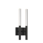 Eurofase 46426-017 Matte Black Benicio, Wall Sconce, 2-light, 18'', Matte Black, Clear Glass Image 1