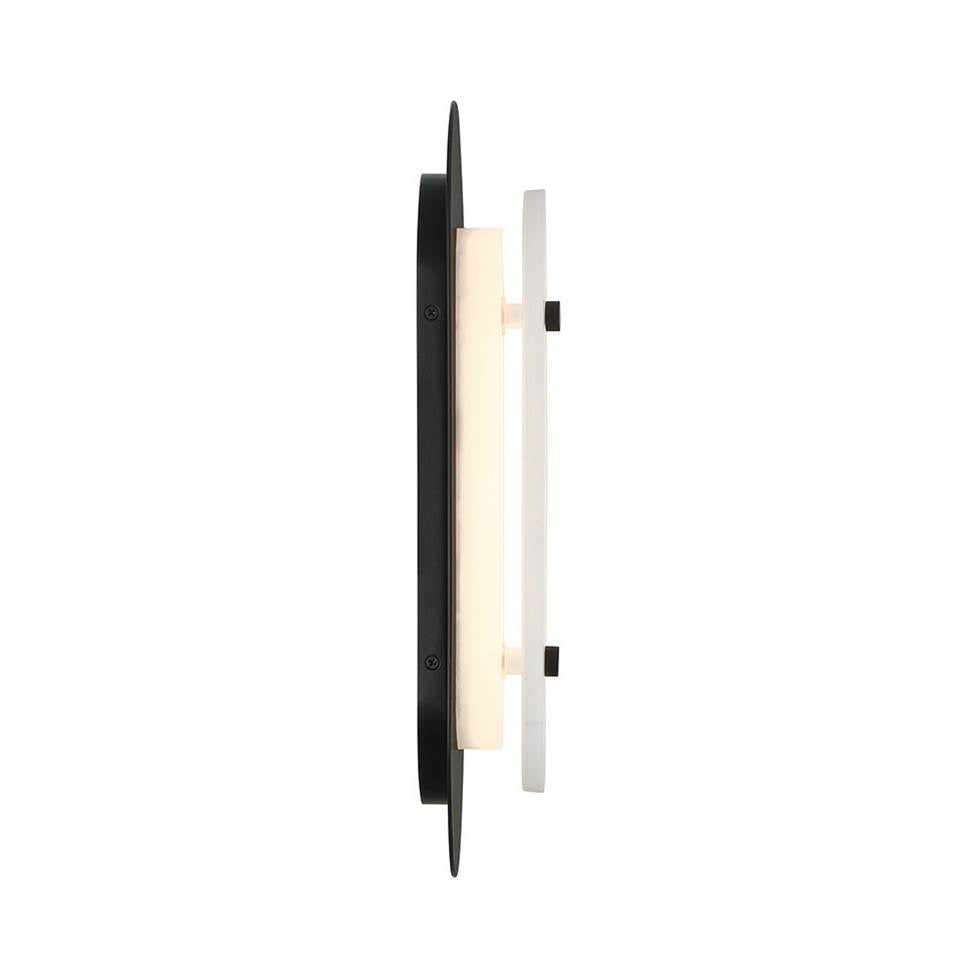 Eurofase Tramore, Outdoor , 16'', Powder Coat Black, Alabaster
