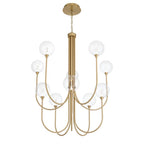 Eurofase 48925-013 Gold Iissa, Chandelier, 10-light, 40'', Gold, Clear Glass Image 3