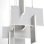 Eurofase 38044-030 Anodized Silver Coburg, Chandelier , 3-light, 42'', Anodized Silver Image 2