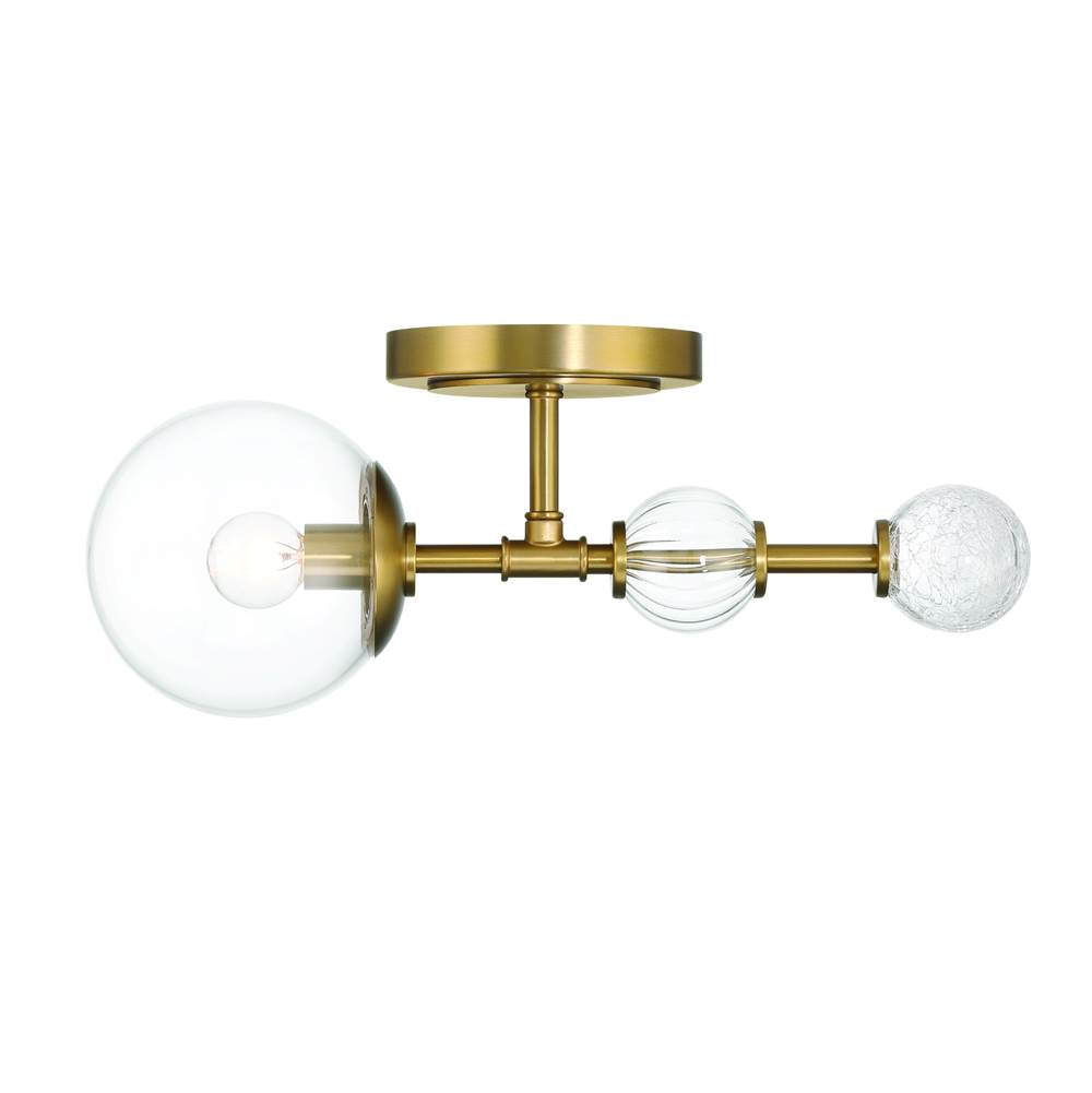 Eurofase Traiton, Wall Sconce, 15'', Gold, Clear Glass