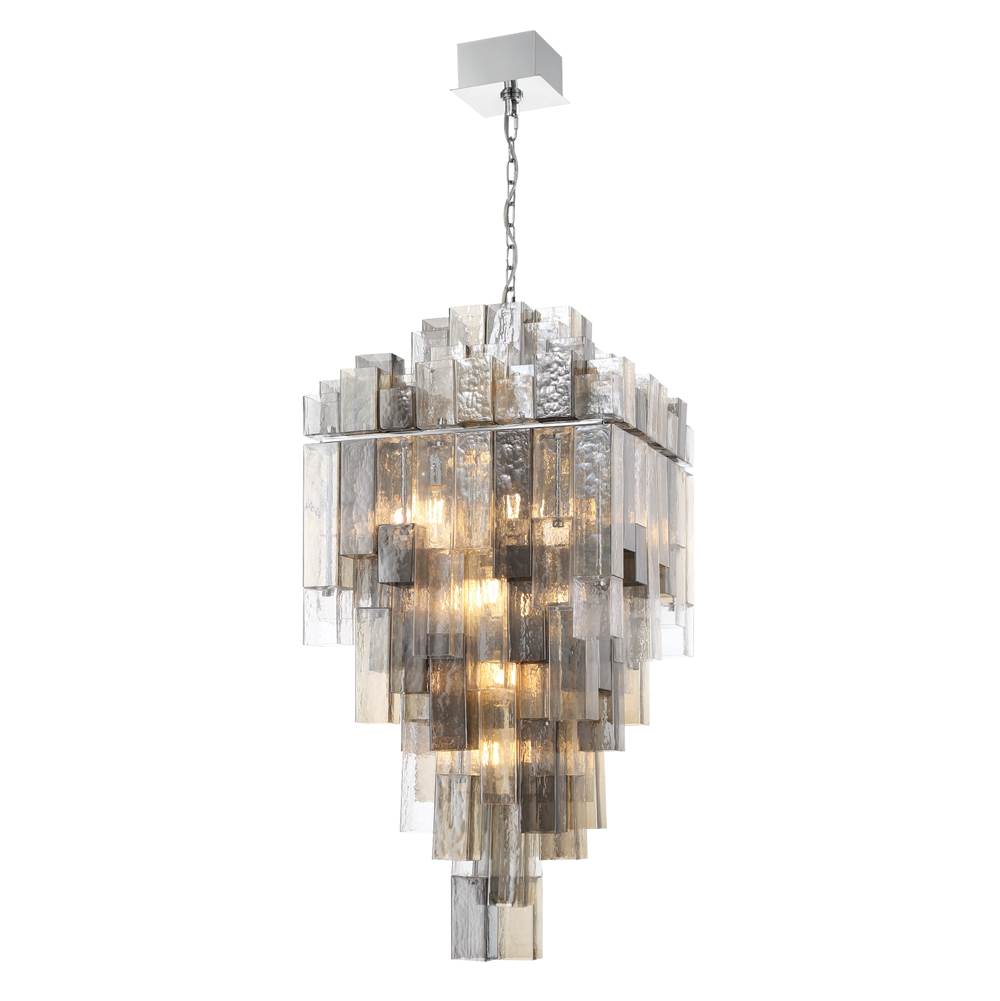 Eurofase 47912-014 Chrome Altesa, Chandelier, 20-light, 46'', Chrome, Mixed Glass Image 5