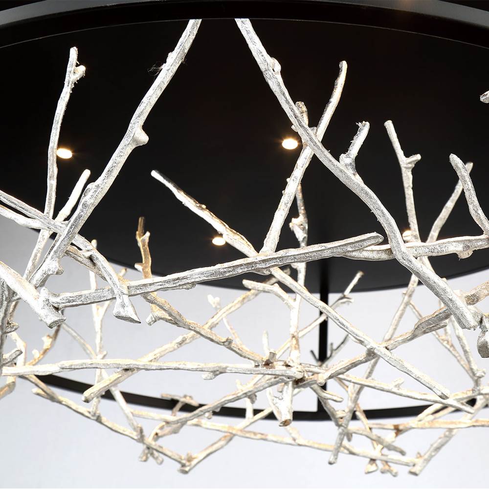 Eurofase 38097-027 Silver Black Mix Aerie, Chandelier , 31'', Silver-black Mix Image 1