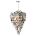 Eurofase 47913-011 Chrome Altesa, Chandelier, 46-light, 59'', Chrome, Mixed Glass Image 4