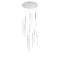Eurofase Benicio, Chandelier, 11-light, 22'', Polished Nickel, Clear Glass