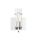 Eurofase 34133-019 Chrome Pista, Wall Sconce, 9'', Chrome, Clear Glass Image 1