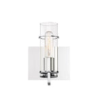 Eurofase 34133-019 Chrome Pista, Wall Sconce, 9'', Chrome, Clear Glass Image 1