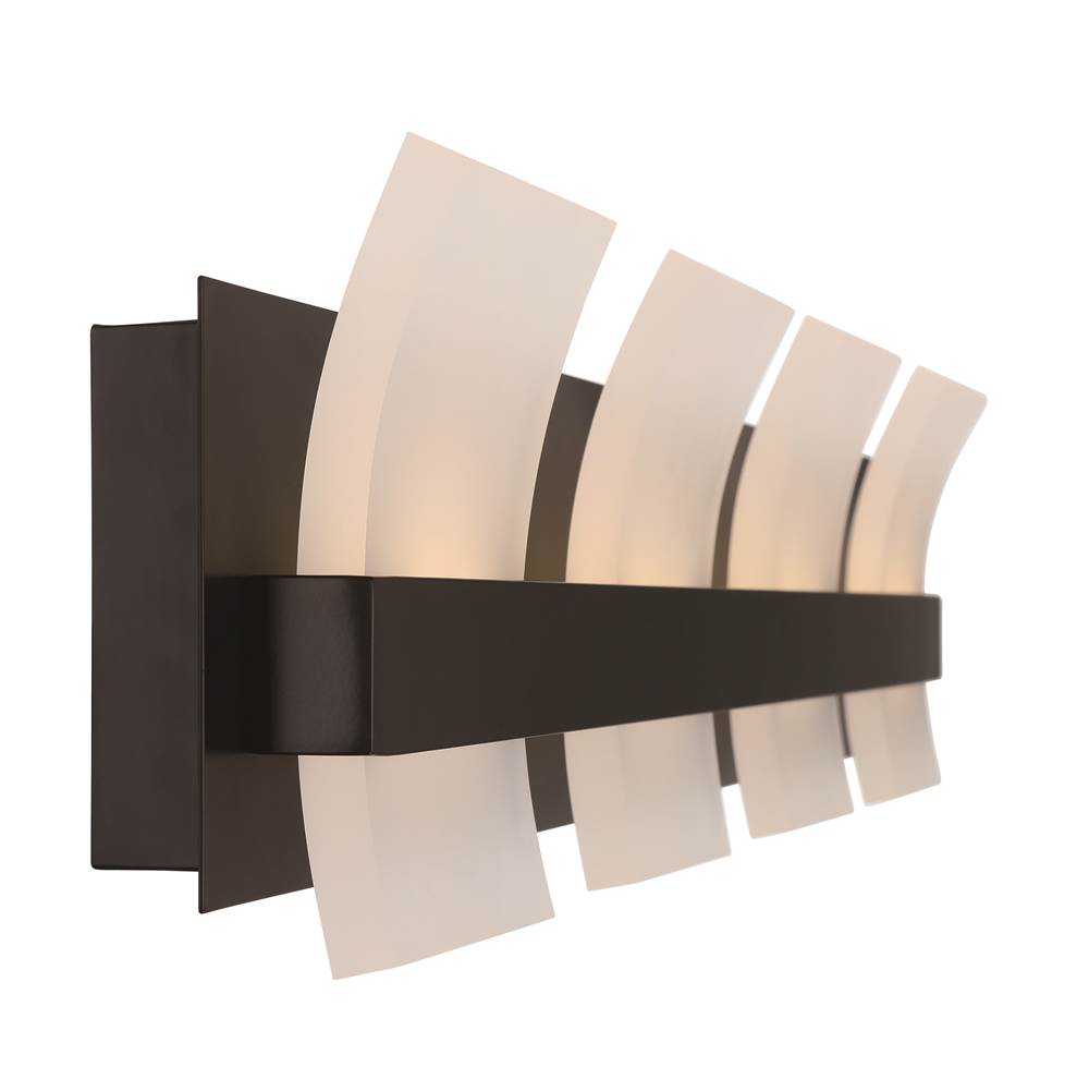 Eurofase 35656-023 Matte Black Cambridge, Vanity, 4lt, 29'', Matte Black, White Acrylic Image 3