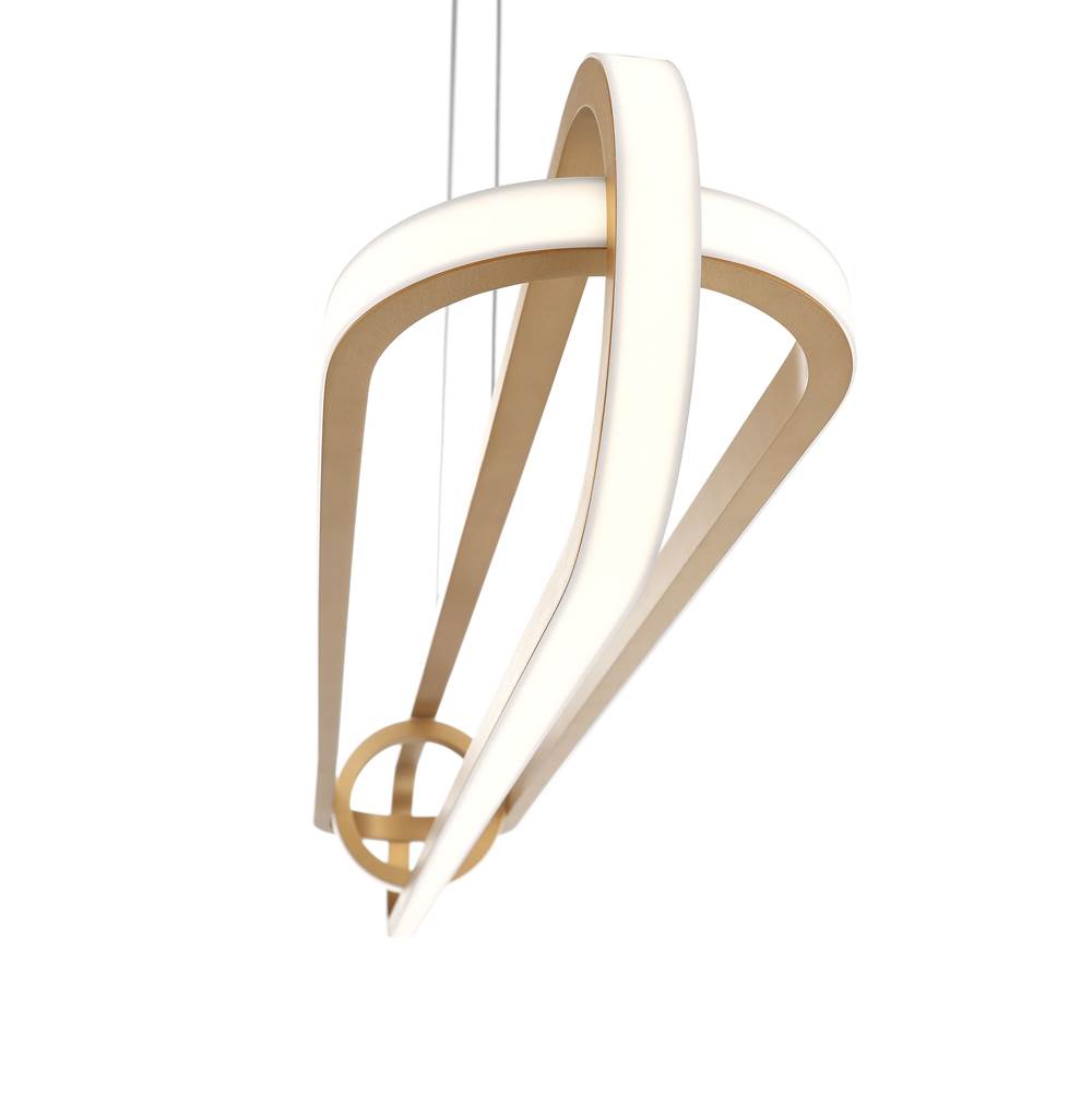 Eurofase 37039-028 Matte Gold Demark, Chandelier , 42'', Matte Gold Image 3