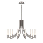 Eurofase 49011-029 Brushed Nickel Olette, Chandelier, 12-light, 36'', Brushed Nickel, Frosted Acrylic Image 2