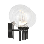 Eurofase 48918-015 Matte Black Iissa, Vanity, 4lt, Matte Black, Clear Glass Image 3