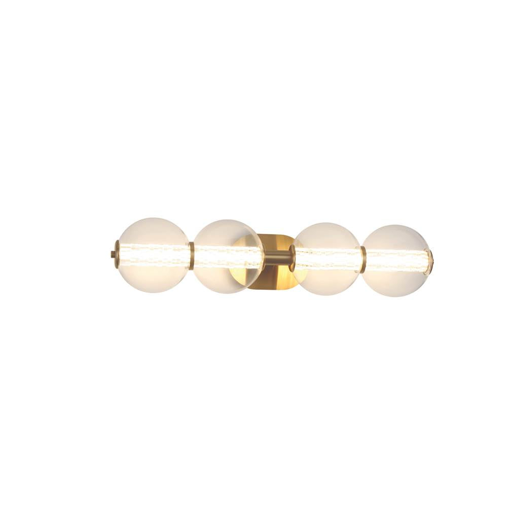 Eurofase 46810-025 Gold Atomo, Vanity, 4lt, 30'', Gold, Clear Glass Image 5