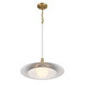 Eurofase 46441-010 Matte White Welsh, Pendant, 18'', Matte White, White Glass Image 1