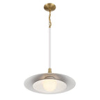 Eurofase 46441-010 Matte White Welsh, Pendant, 18'', Matte White, White Glass Image 1