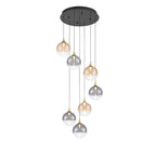 Eurofase 48928-045 Gold Iissa, Chandelier, 7-light, 21'', Gold, Mixed Glass Image 2