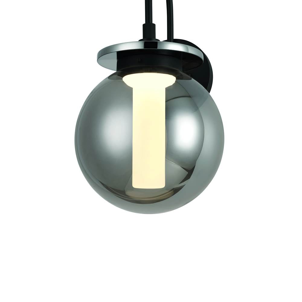 Eurofase 47197-015 Powder Coat Black Caswell, Outdoor, 18'', Powder Coat Black, Smoked Glass Image 1